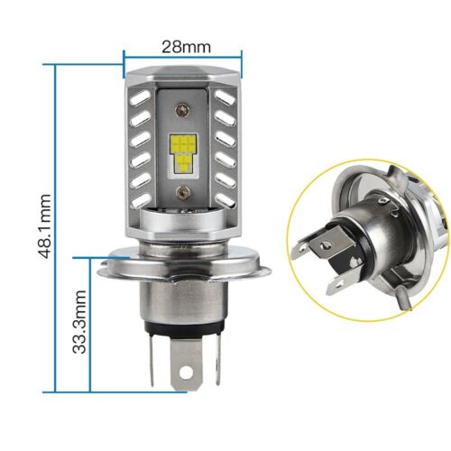 9003 H4 LED Headlight Kit Bulb For Yamaha XVS1100 V Star 1100 Custom 1999-2009 - Fresh Stock Dated February 2026