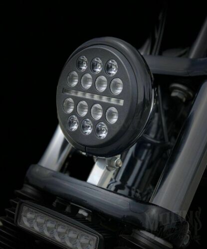 Moons MC Fly Eye Moonmaker 5.75 LED Headlight Lens Harley Dyna Sportster FXR FX - Fresh Stock Dated February 2026