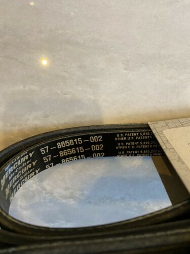 New - Serpentine Belt - 57-865615Q02.  Quicksilver Marine Parts & Accessories - Fresh Stock Dated February 2026