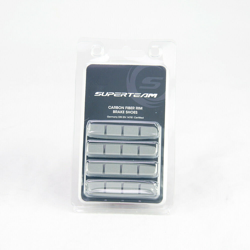 SUPERTEAM Bike Ceramic Brake Pads 2 Set Rim V Type Silent Brake Pad For Shimano - Fresh Stock Dated February 2026