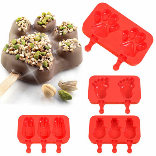 Silicone Pop Popsicle Mold Frozen Ice Lolly Mould Tray Pan Ice Cream Maker Tool - Fresh Stock Dated December 2025
