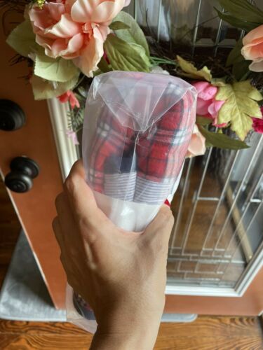 Pottery barn Varsity Sport pillow cover Sham plaid red blue stripe gift patch - Fresh Stock Dated December 2025