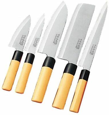 Kakusei Japanese kitchen knife set of 5 (with wooden box) NK-8602 JP F/S - Fresh Stock Dated December 2025
