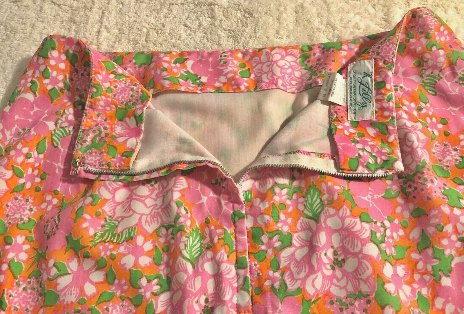 Vintage The Lilly Sportswear Division LILLY PULITZER INC Pink Floral Golf Skirt - Fresh Stock Dated December 2025