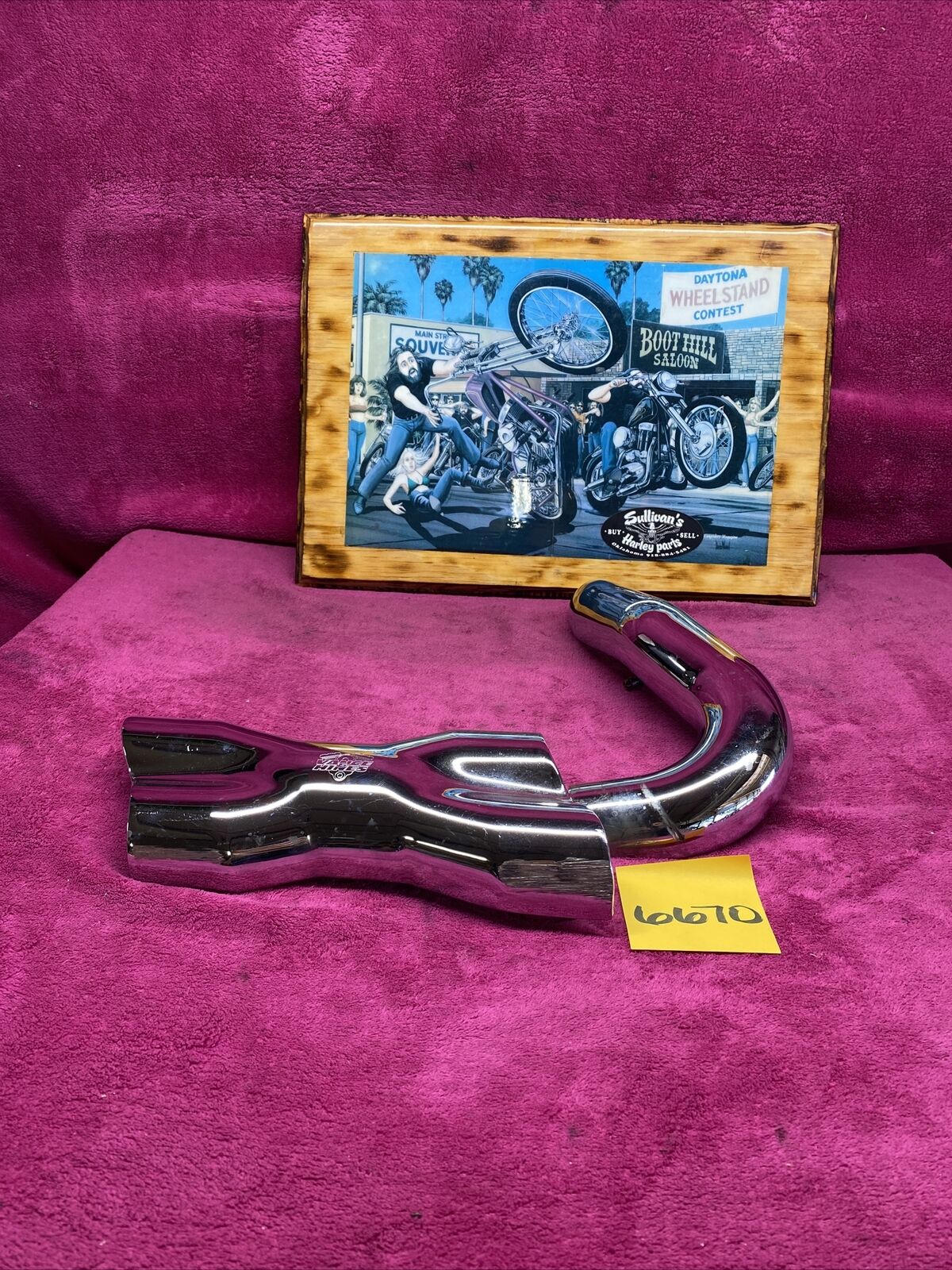 harley vance and hines power dual x pipe crossover heat shield chrome touring & - Fresh Stock Dated February 2026