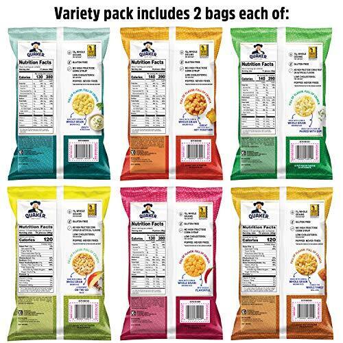 12-Pack Quaker Rice Crisps, 6 Flavor Variety Pack, Gluten Free - Fresh Stock Dated February 2026