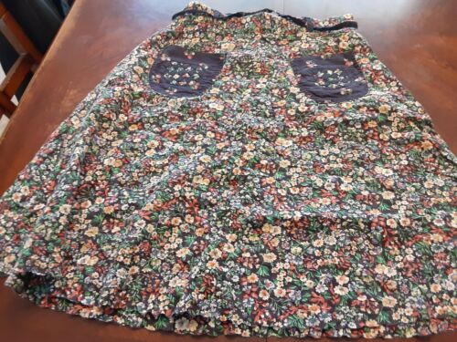 Vintage 1960s Floral Tattoo Of California Cotton Skirt See Measurements - Fresh Stock Dated December 2025