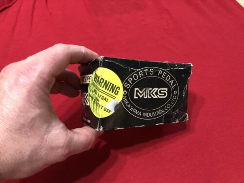 MKS BM-10 FOOT JAW GOLD 9/16 PEDALS BM 10 OLD SCHOOL BMX - Fresh Stock Dated December 2025