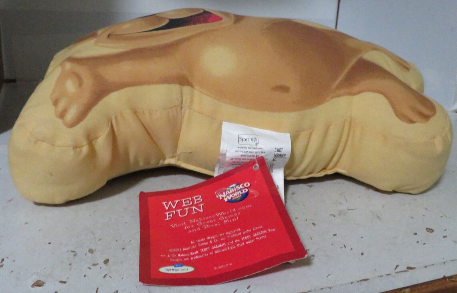 RARE Teddy Grahams Decorative Pillow Nabisco World New w/Tag 14