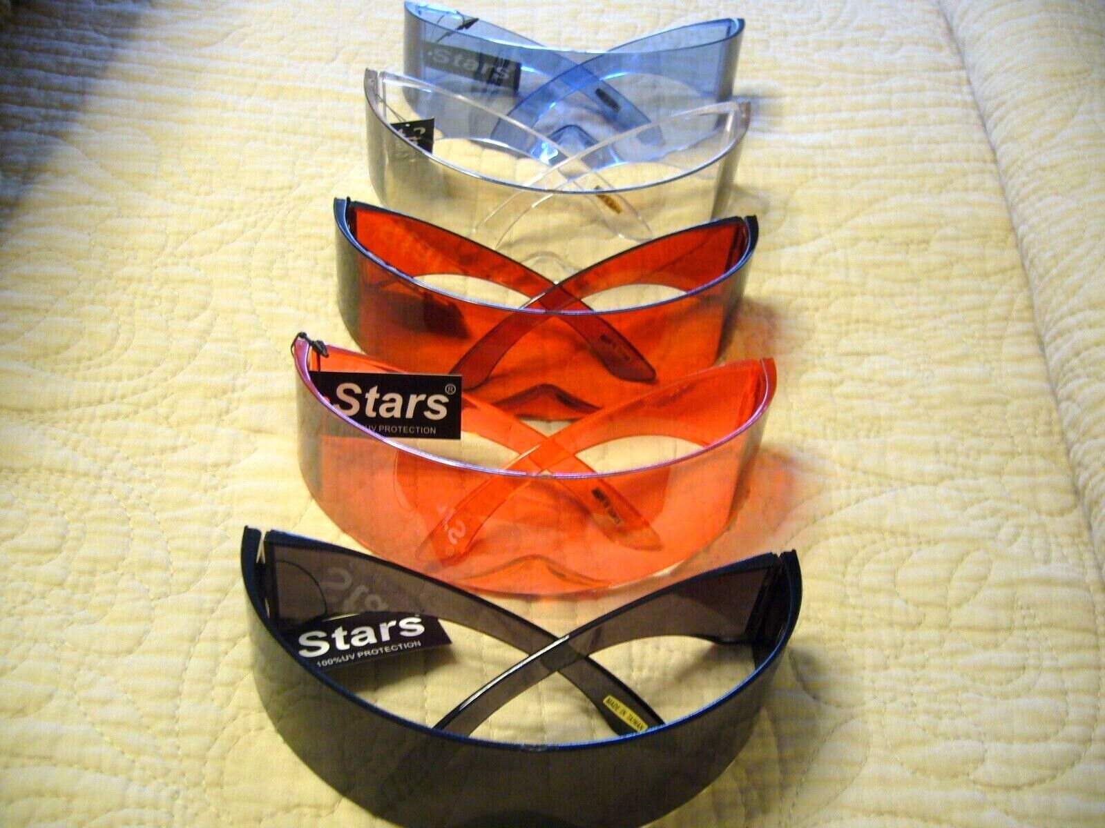 Futuristic Sunglasses Back To The Future Mono-lens Colors Cyclops -TALEB-CO - Fresh Stock Dated February 2026