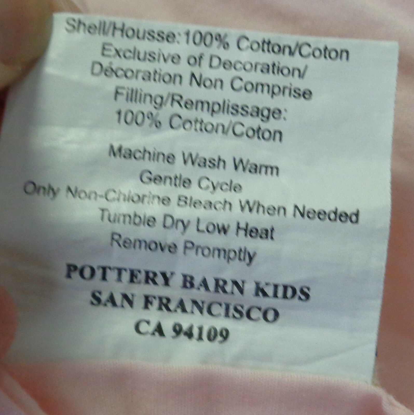 Pottery Barn Kids Sophie Pillow Sham Butterfly Blue Pink Girls 20 X 27 - Fresh Stock Dated December 2025