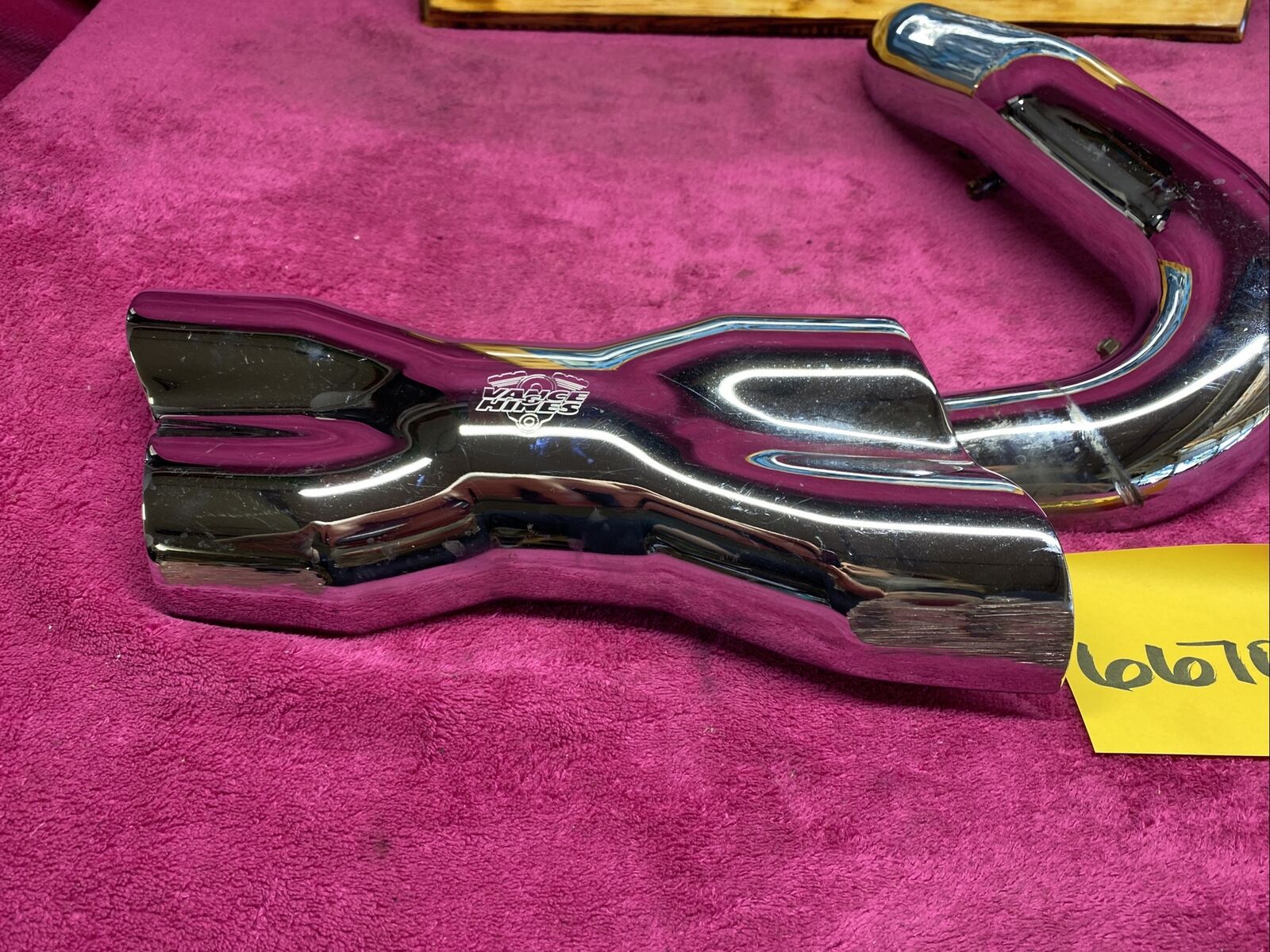 harley vance and hines power dual x pipe crossover heat shield chrome touring & - Fresh Stock Dated February 2026