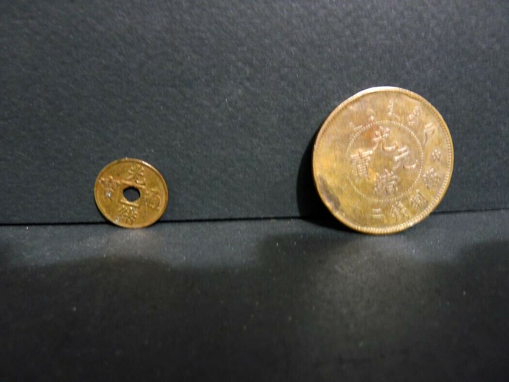 AUTHENTIC LOT OF 2 CHINA 1903/ 08 s 1 CASH & 20 CASH ASSORTED COINS FINE 321 - Fresh Stock Dated February 2026