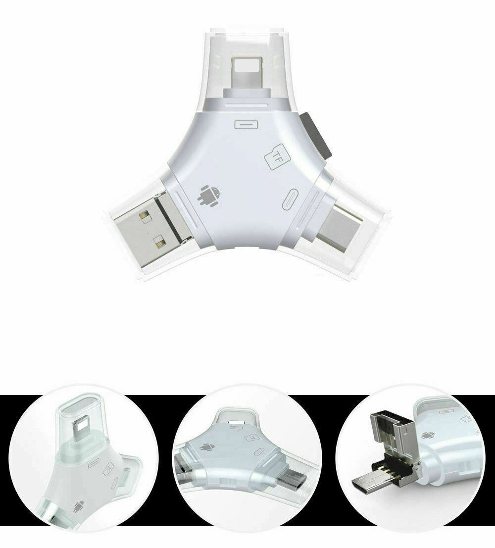 TF Card Reader For iPhone 13 12 11 Pro XR X 8 7 6 Plus SAMSUNG S10 S20 Huawei - Fresh Stock Dated February 2026