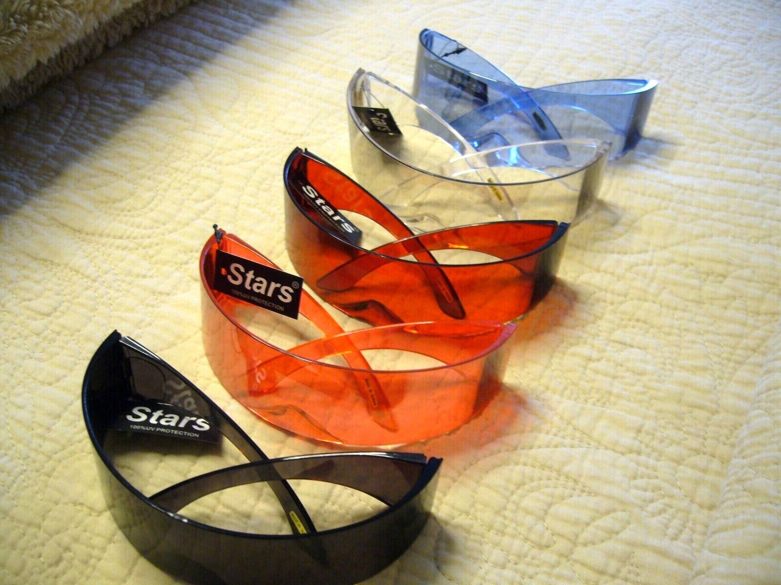 Futuristic Sunglasses Back To The Future Mono-lens Colors Cyclops -TALEB-CO - Fresh Stock Dated February 2026