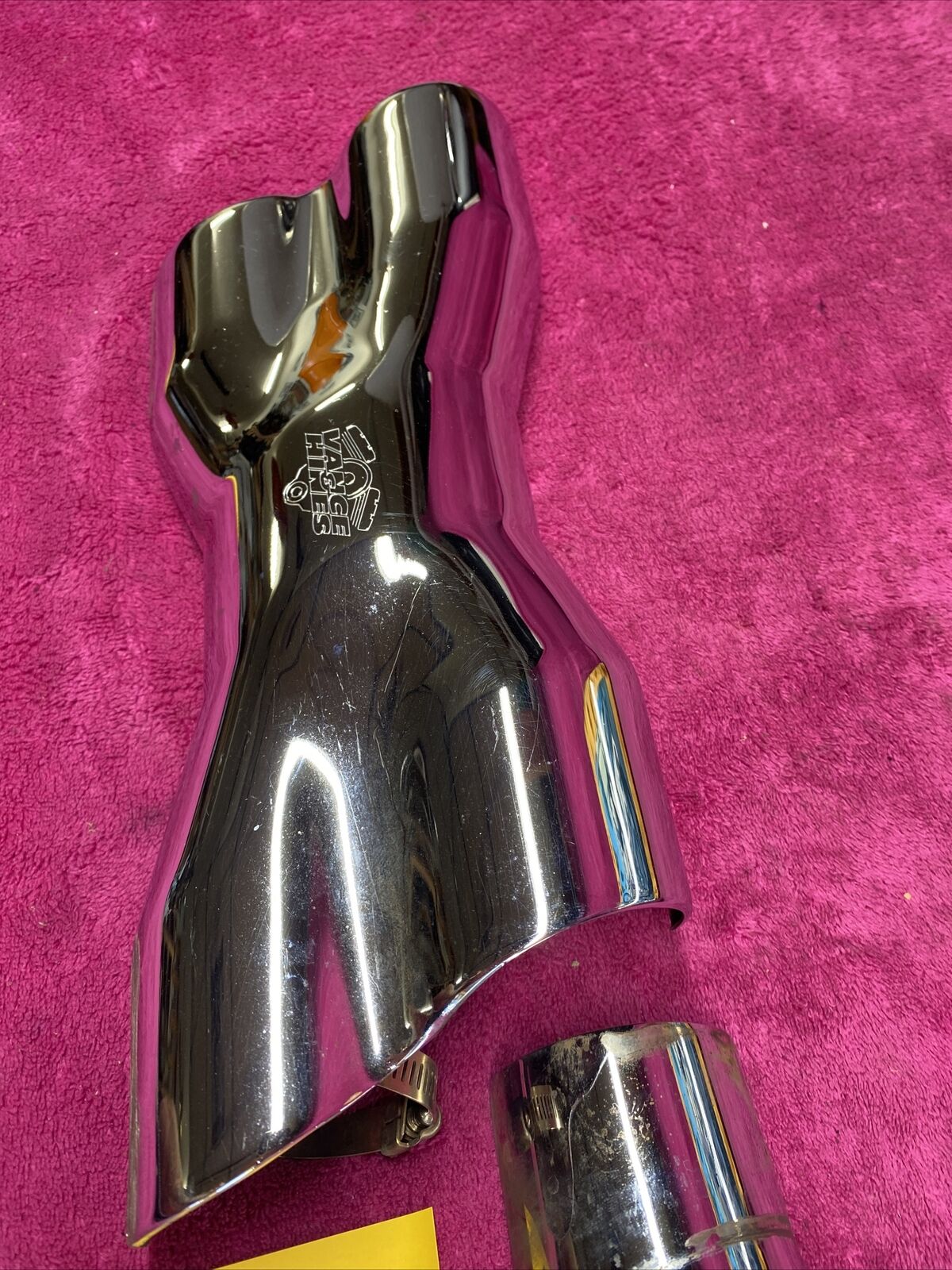 harley vance and hines power dual x pipe crossover heat shield chrome touring & - Fresh Stock Dated February 2026