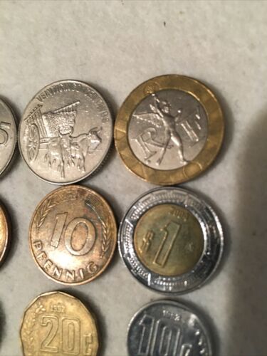 Lot Of 9 Forgein Coins/ Caymen Island/ Dominica Republic  Mexico/ Dates 70’s-90 - Fresh Stock Dated February 2026