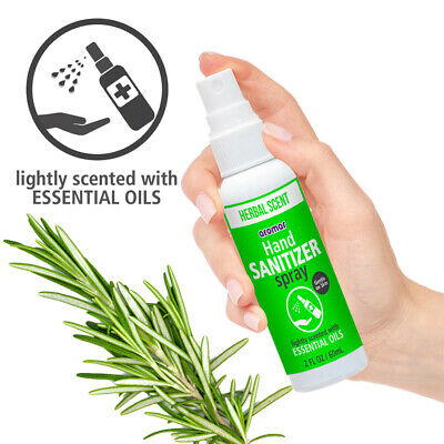 2 X Fresh Lightly Scented Hand Sanitizer Spray Gentle Essential Oils Moisturizer - Fresh Stock Dated February 2026