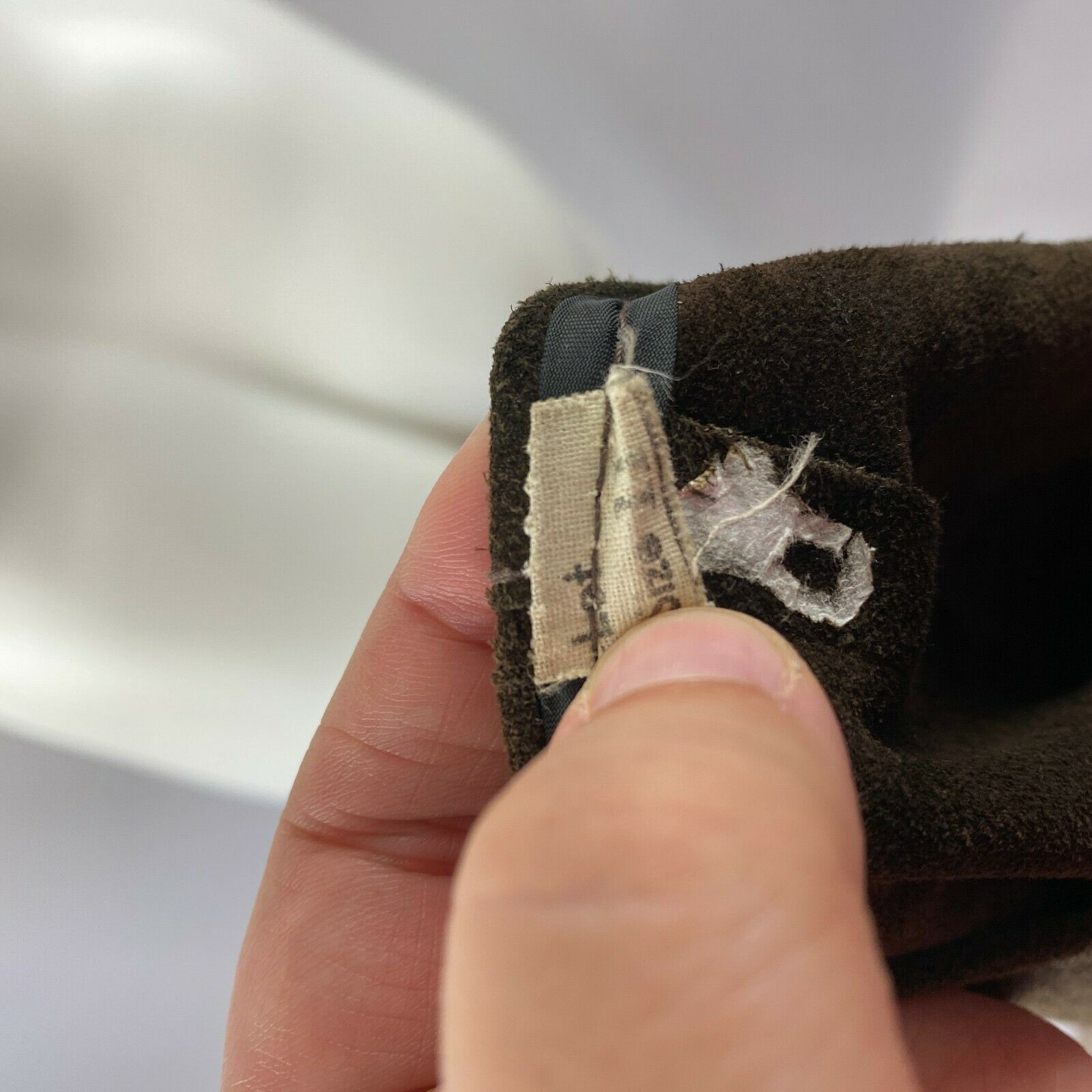 Vtg 70s Brown Real Suede Snap Up Closure Mini Skirt Size 11 Hippie Boho - Fresh Stock Dated February 2026