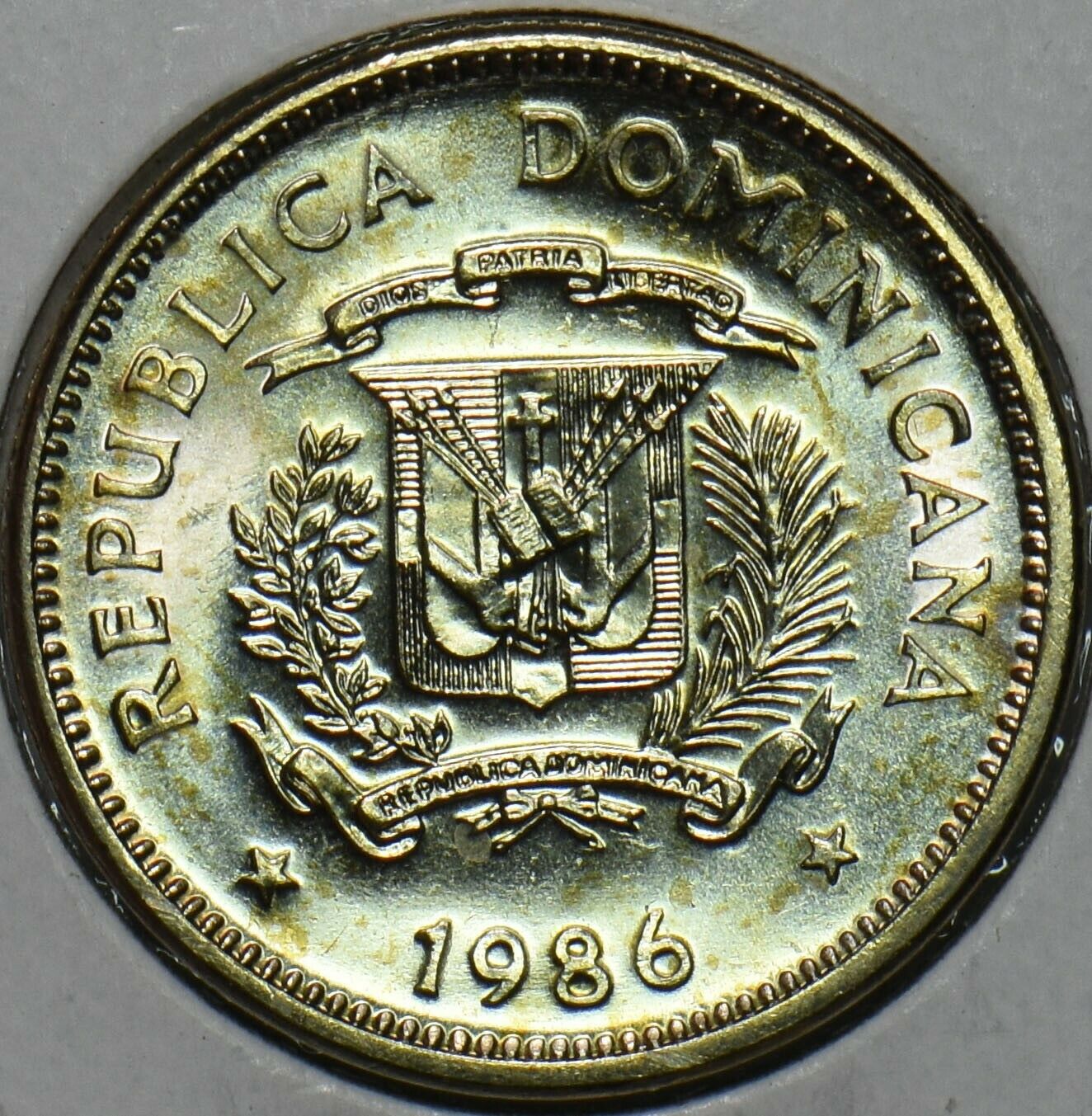 Dominican Republic 1986 5 Centavos 152440 combine shipping - Fresh Stock Dated February 2026