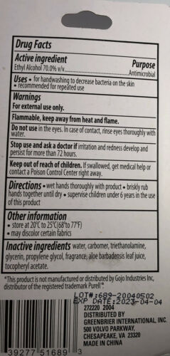 Assured Hand Sanitizer With Attachment For Bags/Purses/Backpacks 2ea 1.8oz Blts - Fresh Stock Dated February 2026