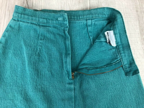 Vintage 80s Skirt “Best Company” Green Teal Jean Dress Made Canada Womens Size 5 - Fresh Stock Dated February 2026