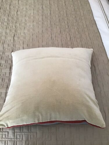 PINE CONE HILL BLUE NEEDLEPOINT GIRAFFE THROW PILLOW - Fresh Stock Dated December 2025