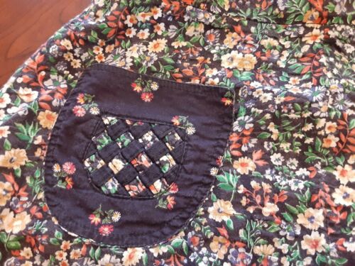 Vintage 1960s Floral Tattoo Of California Cotton Skirt See Measurements - Fresh Stock Dated December 2025