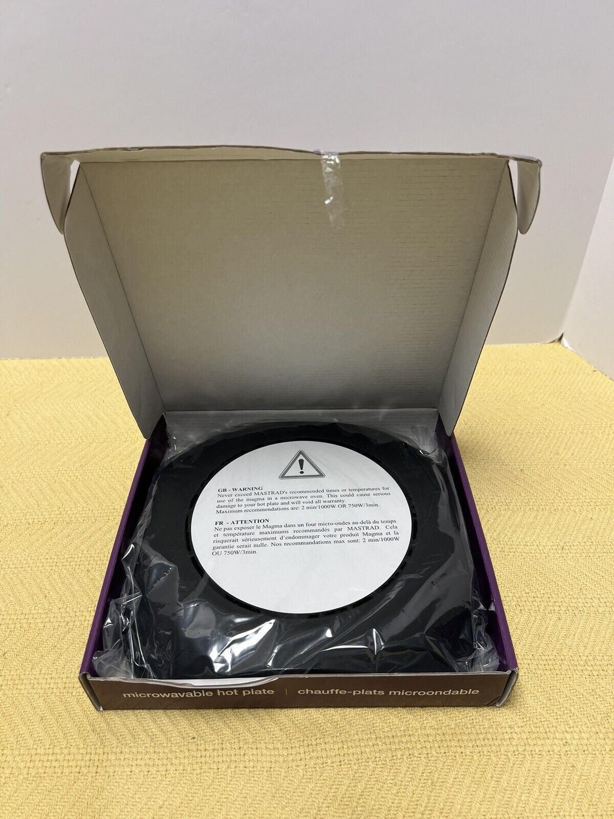 Orka Magma Microwavable Hot Plate Black Silicone Ideal for All Foods - Fresh Stock Dated February 2026