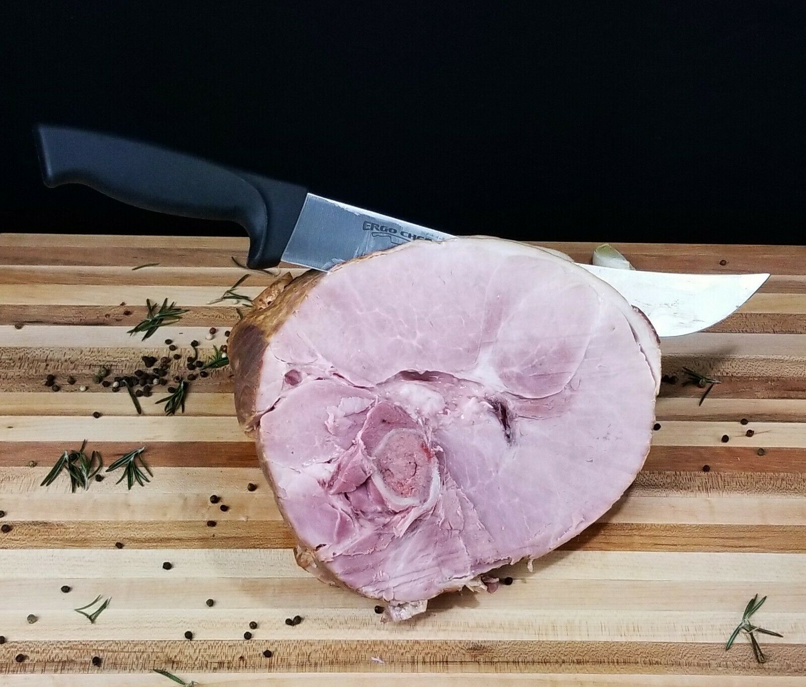 Ergo Chef 12-Inch Curved Cimeter Knife Non-slip handle Black PRODIGY SERIES - Fresh Stock Dated December 2025