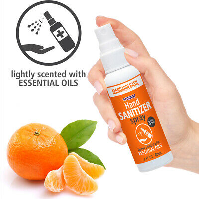 2 X Fresh Lightly Scented Hand Sanitizer Spray Gentle Essential Oils Moisturizer - Fresh Stock Dated February 2026