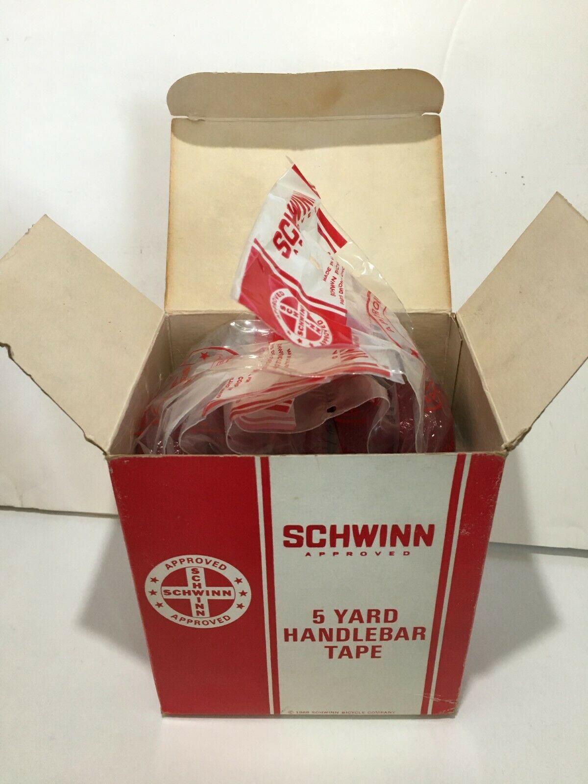 NIB Schwinn #09071 Handlebar tape Burgundy box of 10 - Fresh Stock Dated December 2025