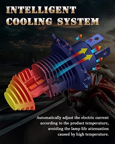 H4 9003 Motorcycle Led Headlight Bulb 300% Brightness 5000 Lm Hb2 Allinone Led H - Fresh Stock Dated February 2026