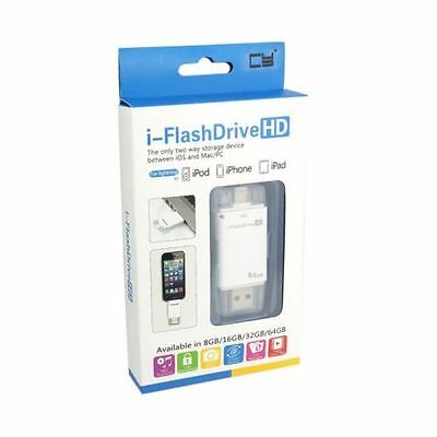 i-Flash 64GB OTG for APPLE iPhone iPad USB Pen Drive Memory Stick Key - Fresh Stock Dated February 2026