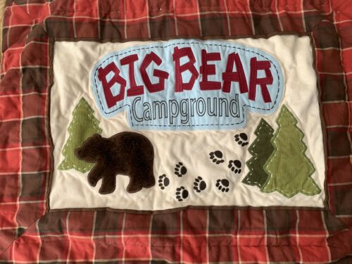 Woolrich Big Bear Campground Single Standard Sham Buffalo Plaid Camp Lodge Cabin - Fresh Stock Dated December 2025