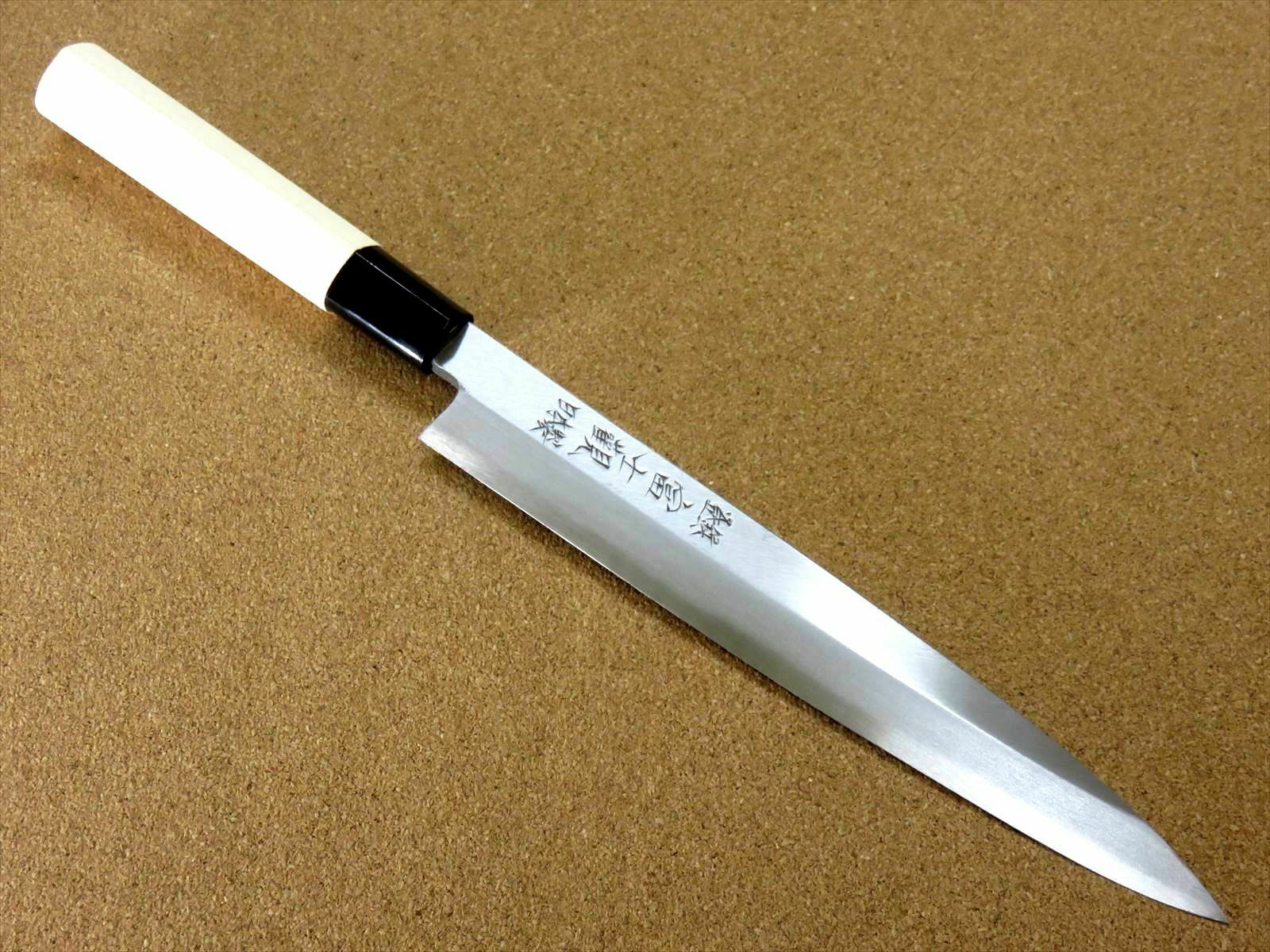 Japanese Kitchen Sashimi Yanagiba Knife 205mm 8.1 inch Right handed SEKI JAPAN - Fresh Stock Dated December 2025