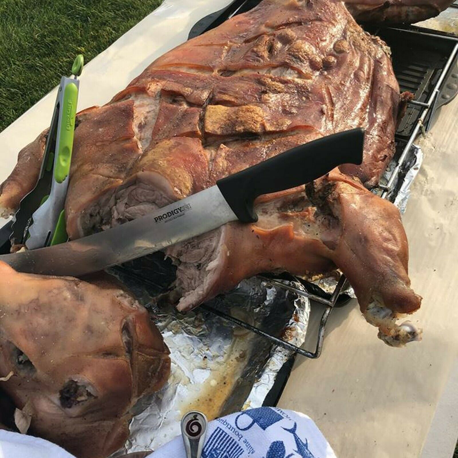 Ergo Chef 12-Inch Curved Cimeter Knife Non-slip handle Black PRODIGY SERIES - Fresh Stock Dated December 2025