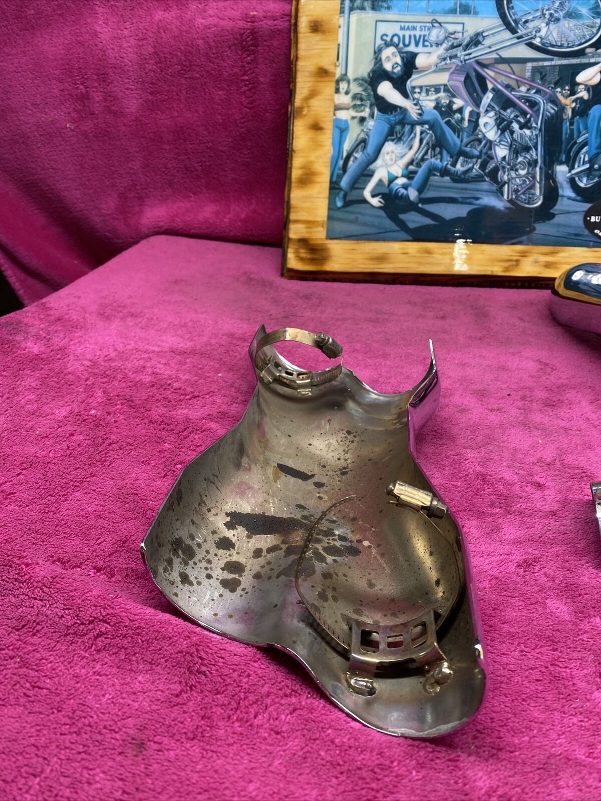 harley vance and hines power dual x pipe crossover heat shield chrome touring & - Fresh Stock Dated February 2026