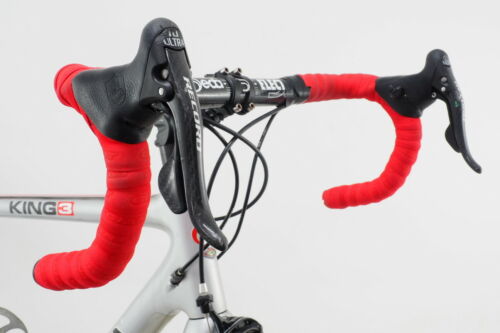 2010 De Rosa King 3 Road Bicycle Size Large Carbon Fiber Campagnolo Record 2x10 - Fresh Stock Dated February 2026