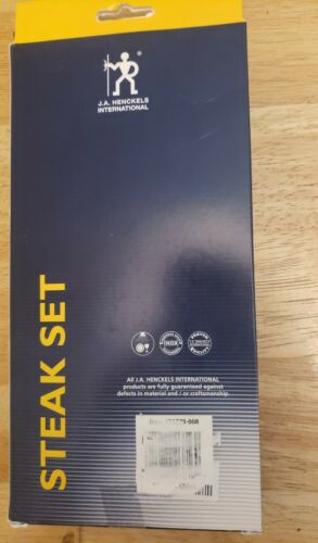 J.A. Henckels Everedge 8PC. Steak Knife Set - Fresh Stock Dated December 2025