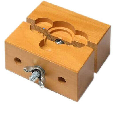 Mxell Solid Wood Wooden Watch Case Holder Vise for Watch Repair, Change Battery - Fresh Stock Dated December 2025