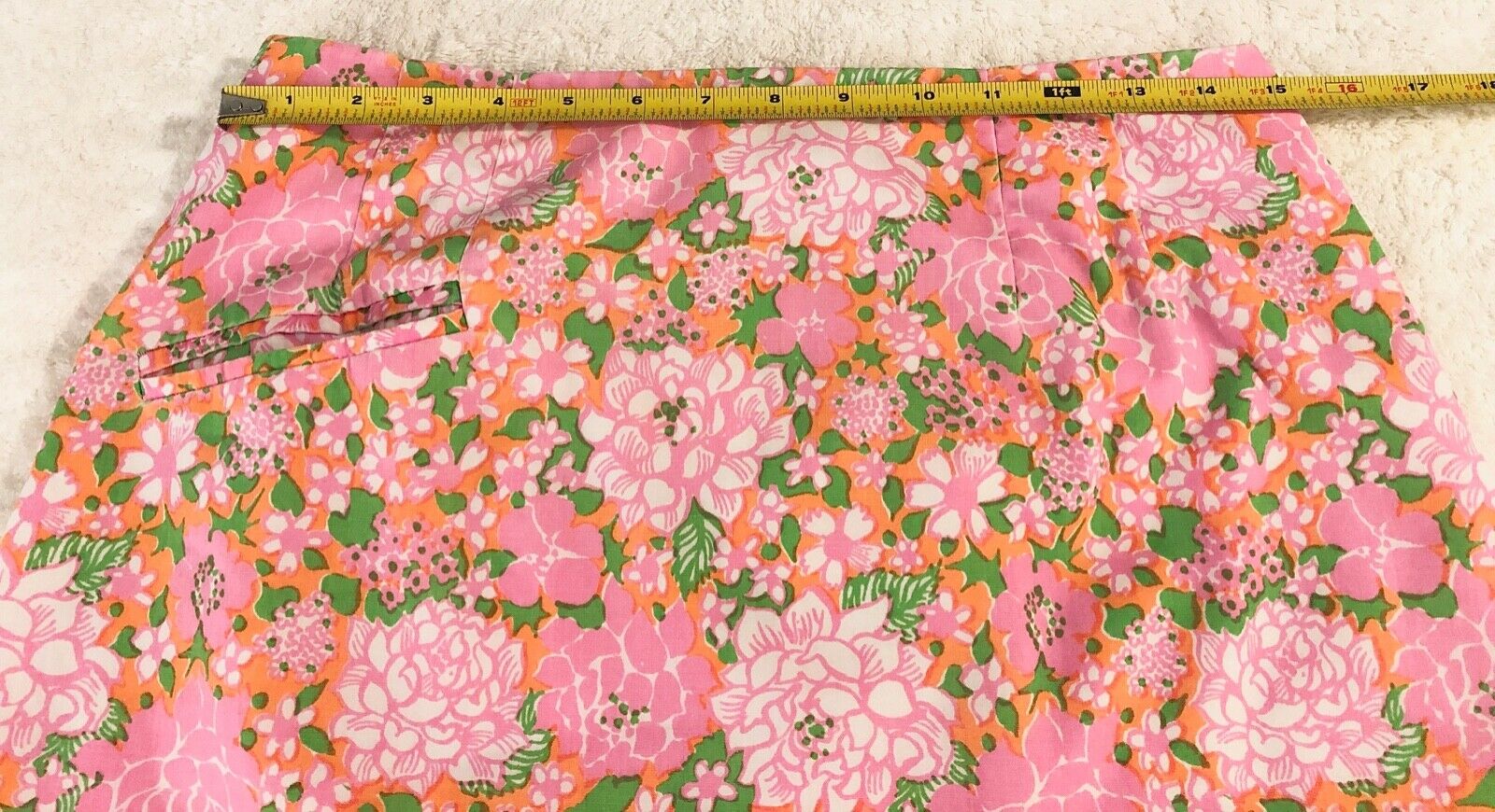 Vintage The Lilly Sportswear Division LILLY PULITZER INC Pink Floral Golf Skirt - Fresh Stock Dated December 2025