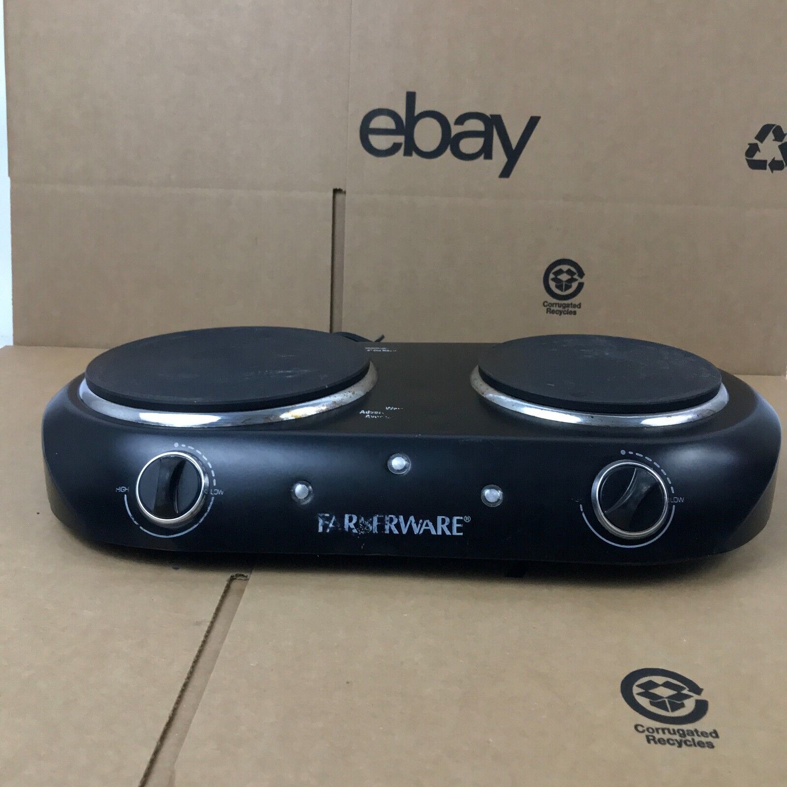 Farberware FH202-D11 Double Burner - Black - Fresh Stock Dated February 2026