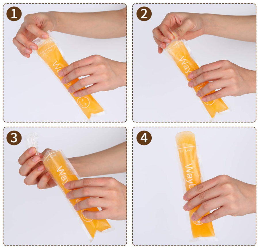 Ice Bags Popsicle Disposable Mold Pop Freezer Bpa Free Candy Tubes 150 PCs New - Fresh Stock Dated February 2026