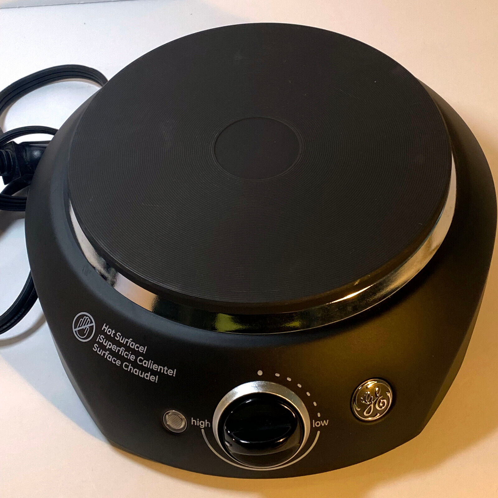 G.E. Hot Plate, Single Burner, Temperature control Black - Fresh Stock Dated February 2026