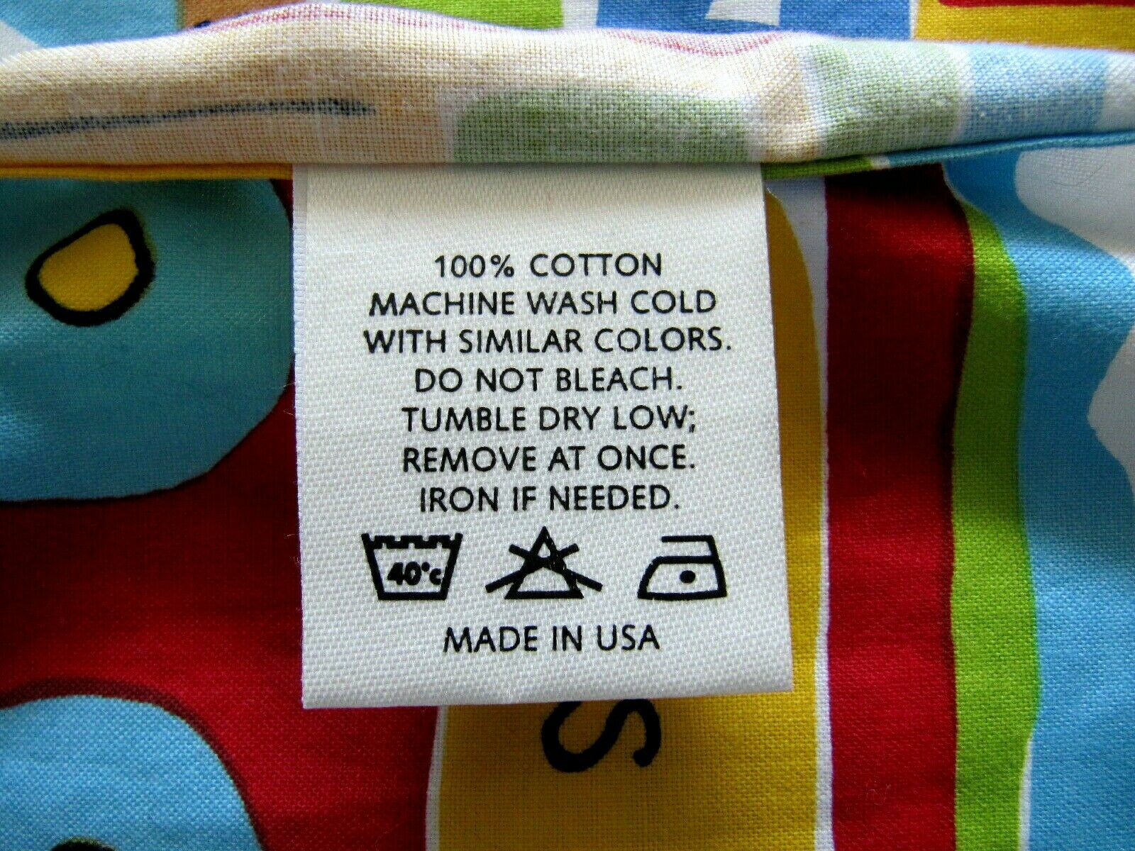 Cars Trucks Roads Standard Pillow Sham Red Yellow Blue Green California Kids - Fresh Stock Dated December 2025