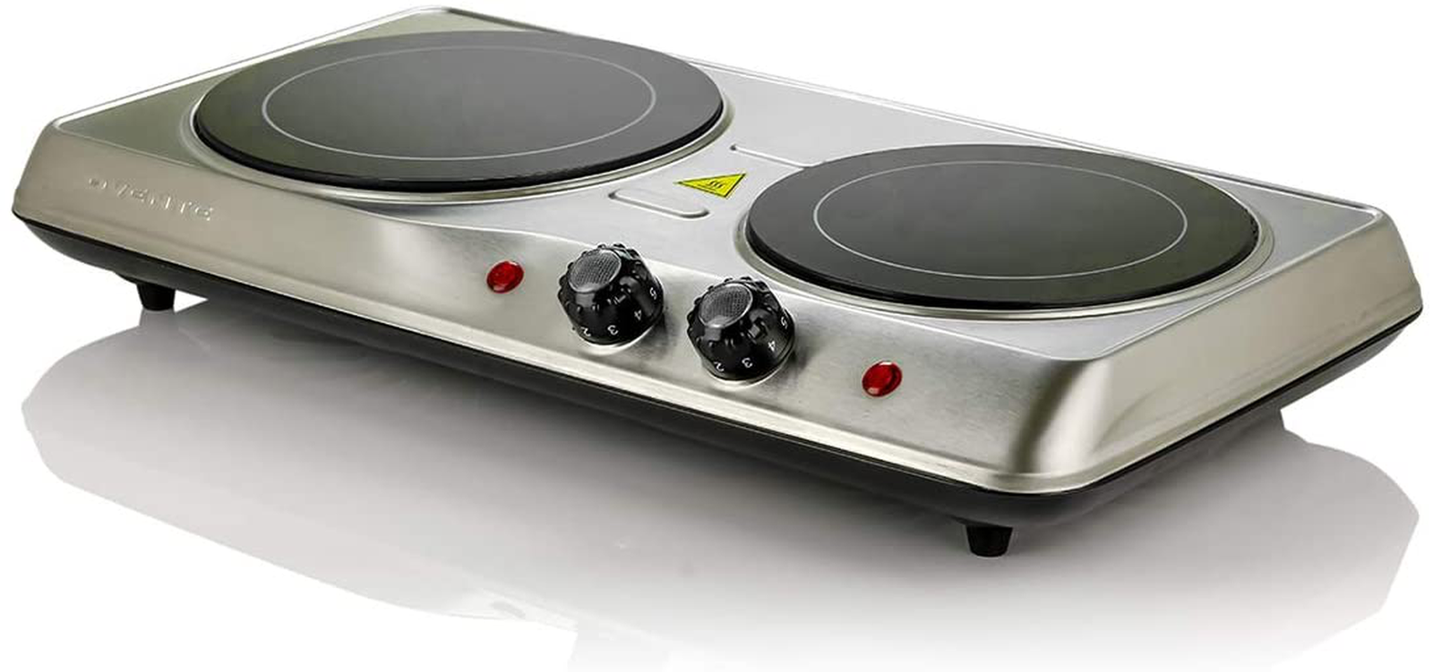 Dual Plate Electric Countertop Burner Portable Cooker Stove Electric Infrared - Fresh Stock Dated December 2025