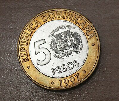1997 Dominican Republic 5 Pesos - Fresh Stock Dated February 2026