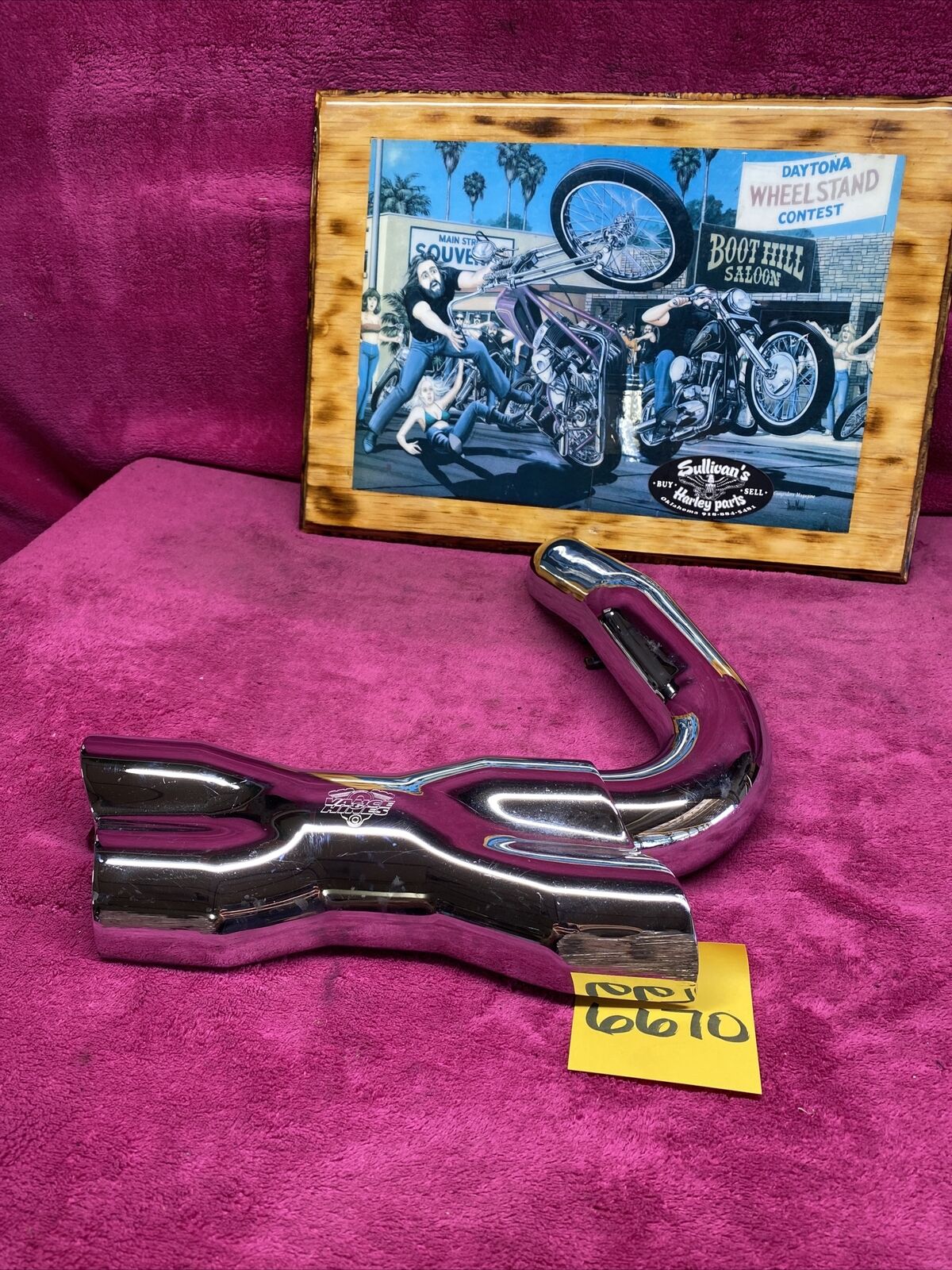 harley vance and hines power dual x pipe crossover heat shield chrome touring & - Fresh Stock Dated February 2026
