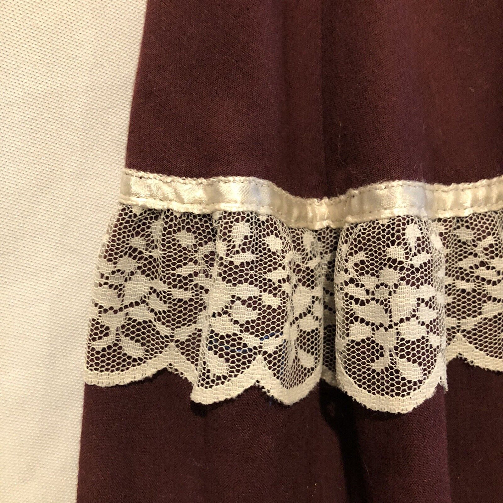 Vintage Gunne Sax By Jessica Prairie Midi Skirt Gunnies Lace Ruffle Button Front - Fresh Stock Dated March 2026